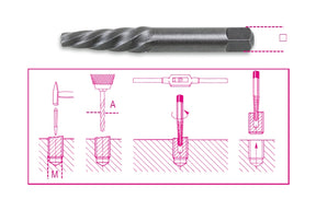 1430/4-TAPERED EXTRACTORS FOR SCREWS