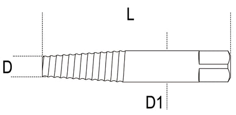 1430/8-TAPERED EXTRACTORS FOR SCREWS