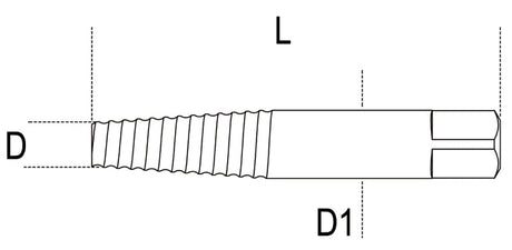1430/1-TAPERED EXTRACTORS FOR SCREWS