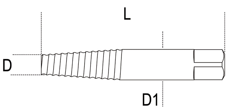 1430/4-TAPERED EXTRACTORS FOR SCREWS