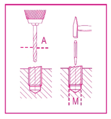 1431/3-TAPERED EXTRACTORS SCREWS & STUDS