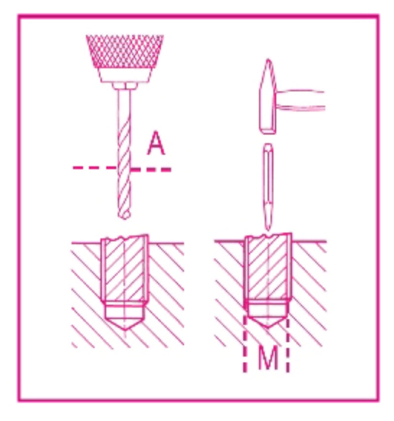 1431/6-TAPERED EXTRACTORS SCREWS & STUDS