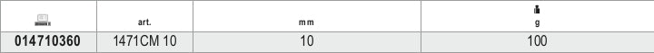 1471CM 10-PENTAGON SOCKET DRIVER