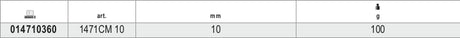 1471CM 10-PENTAGON SOCKET DRIVER