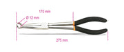 1474DL-SPARK-PLUG PLIERS LONG NOSE PVC