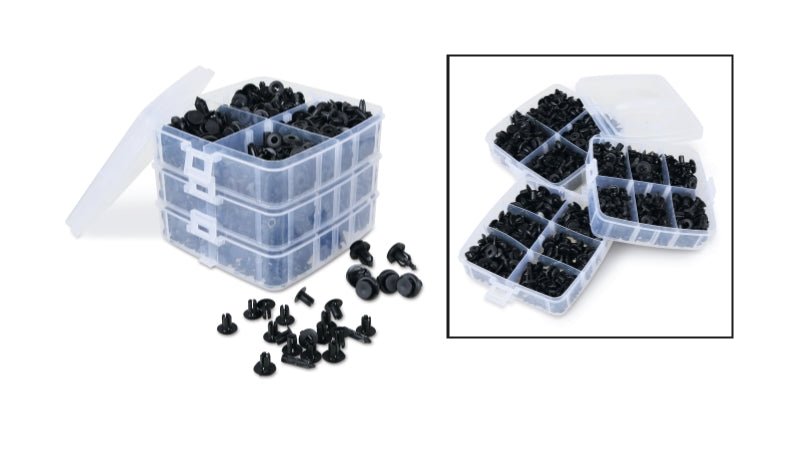 1478SP-ASSORTMENT OF 625 PLASTIC CLIPS