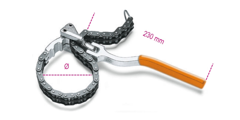 1488-OIL-FILTER WRENCH WITH DOUBLE CHAIN