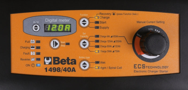 1498/40A-BATTERY CHARGER/STARTER 12-24V