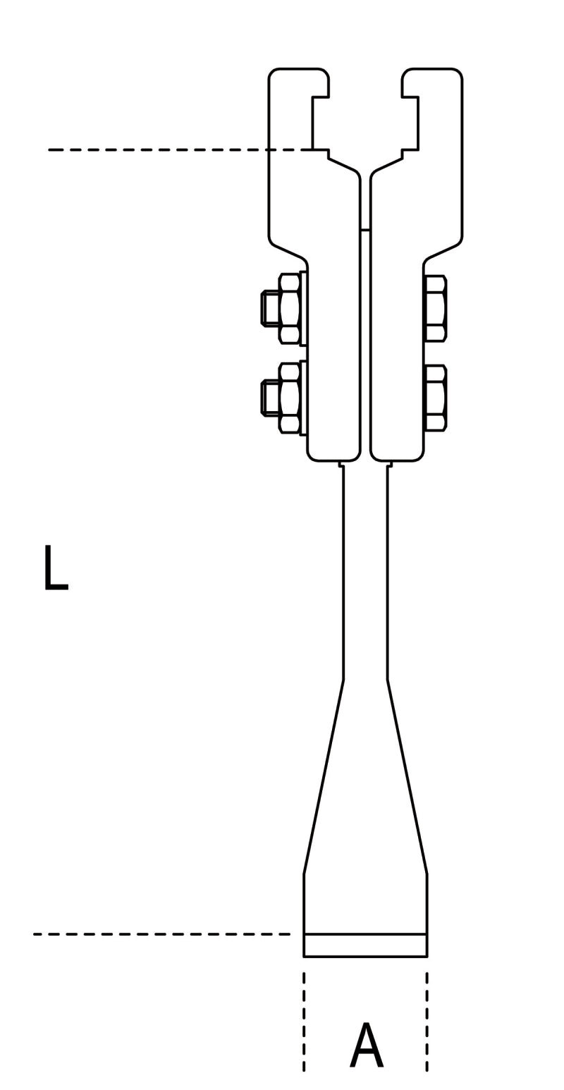 1500G/1-2 LOOSE LEGS STD FOR 1500/1-2