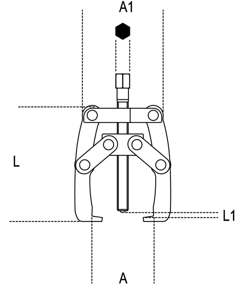 1506-TWO-LEG SELF-LOCKING PULLER