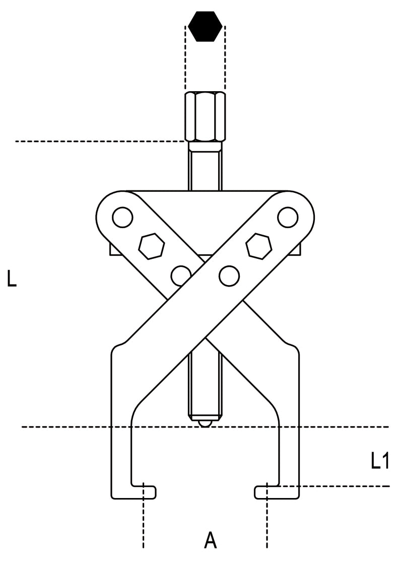 1508/1-TWO-LEG PULLERS LIGHT SERIES