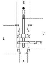 1511/2-EXTERNAL PULLERS + 2 REV. LEGS
