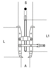 1511/1-EXTERNAL PULLERS + 2 REV. LEGS