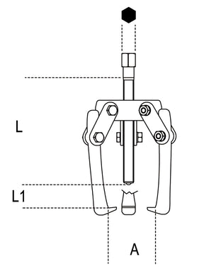 1516/1-PULLERS WITH THREE FLOATING LEGS