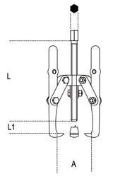 1518U/1-THREE-LEG UNIVERSAL PULLERS