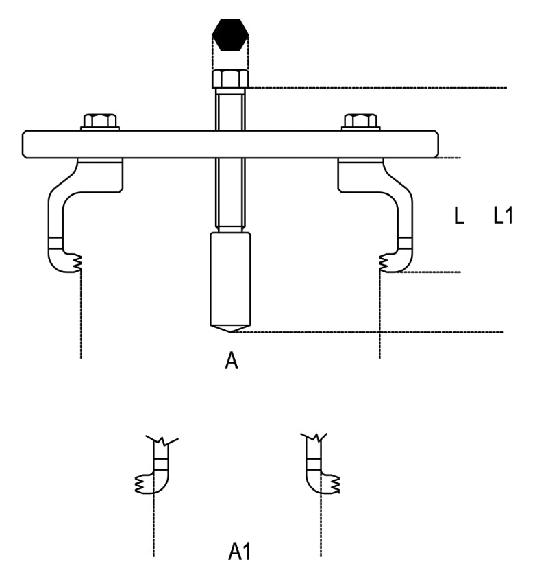 1529-MULTI-STEP CONE PULLEY PULLER