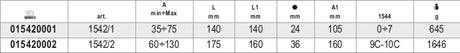 1542/2-TWO-LEG PULLERS FOR EXTRACTORS