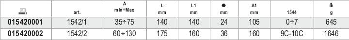 1542/1-TWO-LEG PULLERS FOR EXTRACTORS