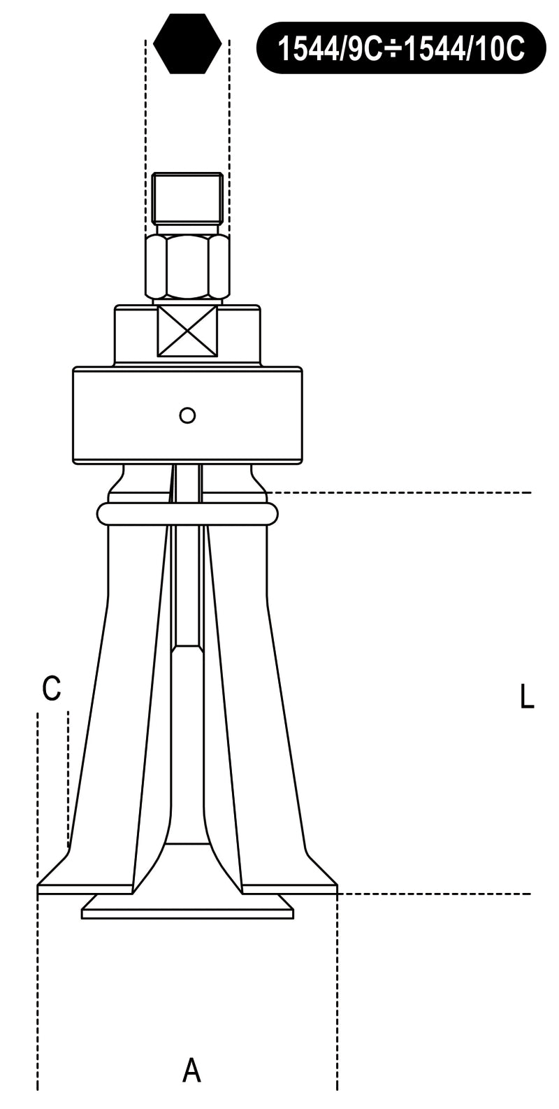 1544/0-TWO-LEG INTERNAL EXTRACTORS