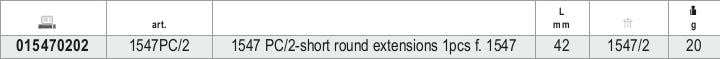 1547PC/2-ROUND EXTENSIONS SHORT SERIES