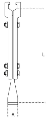 1580/8I-TWO-LEG HYDRAULIC PULLER