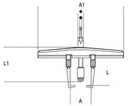 1580/8I-TWO-LEG HYDRAULIC PULLER