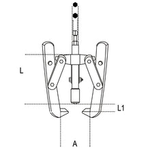 1585/5I-THREE-LEG PULLERS HYDRAULIC USE