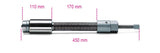 1589PI/100-EXTENSION SOCKETS HYDR.SCREW