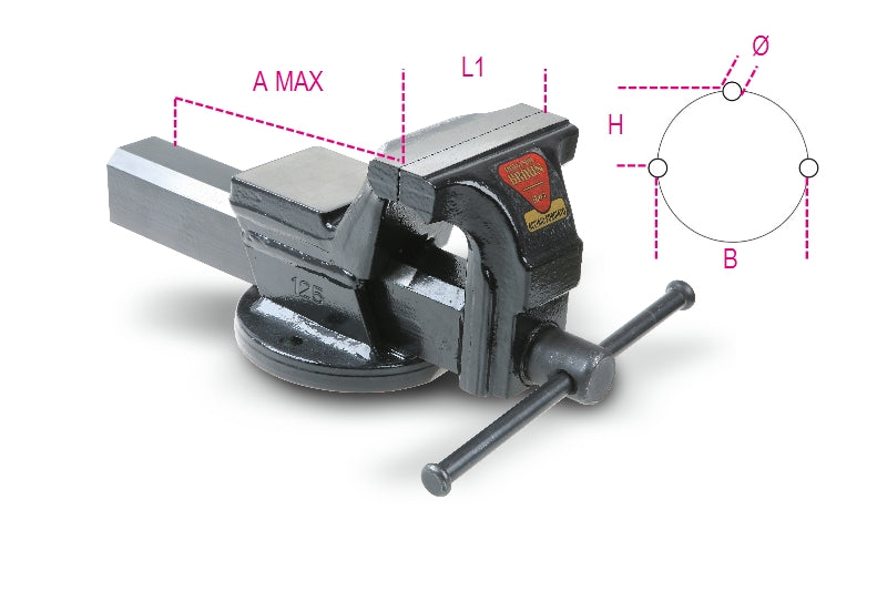 1599F 100-PARALLEL BENCH VICES