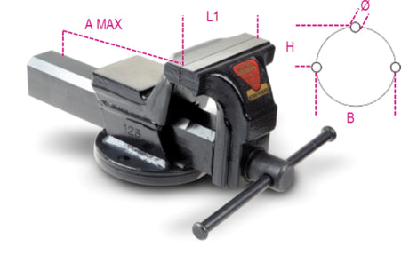 1599F 100-PARALLEL BENCH VICES - FORGED