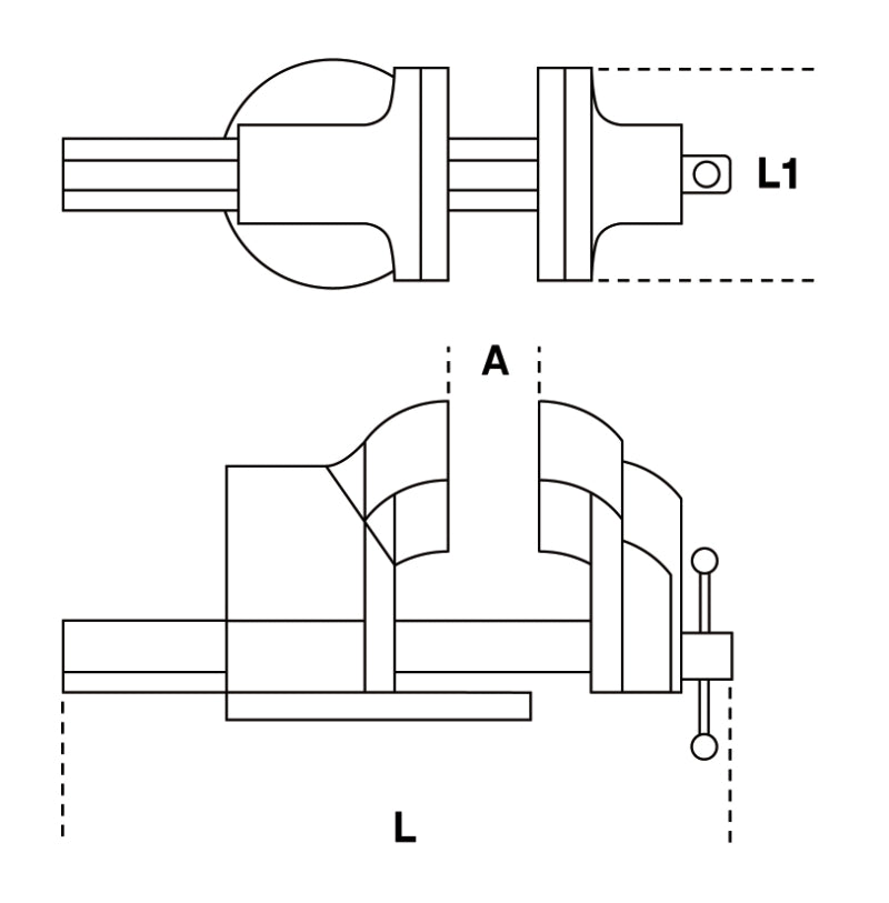 1599F 100-PARALLEL BENCH VICES - FORGED