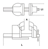 1599F 100-PARALLEL BENCH VICES - FORGED