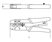 1601/PC-RATCHET CRIMPLING PLIERS