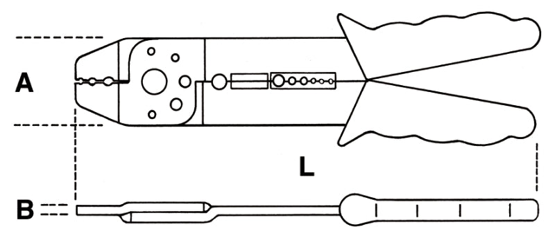 1602AHS-CRIMPING PLIERS - LIGHT SERIES