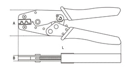 1606A16-CRIMPING PLIERS TUBULAR TERMIN.