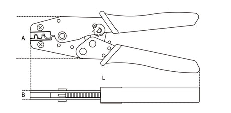 1606A16-CRIMPING PLIERS TUBULAR TERMIN.