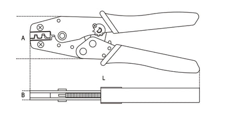 1606A16-CRIMPING PLIERS TUBULAR TERMIN.