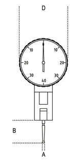 1662AN-ADJUSTABLE STYLUS DIAL INDICATOR