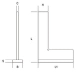 1670A 100-FLANGED PRECISION SQUARES