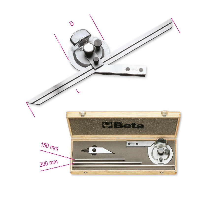1678/C3-BEVEL PROTRACTOR