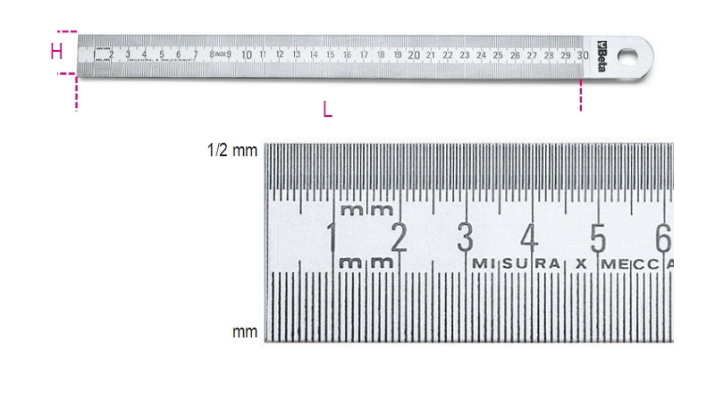 1683 300-SEMI-RIGID GRADUATED RULES