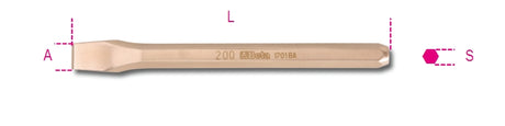 1701BA 150-SPARKPROOF HEXAGON CHISEL