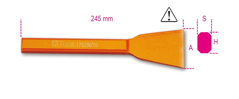 1702N 70-EXTRA-WIDE CHISELS