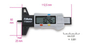 1706DGT-DIGITAL DEPTH GAUGE TYRE THREADS