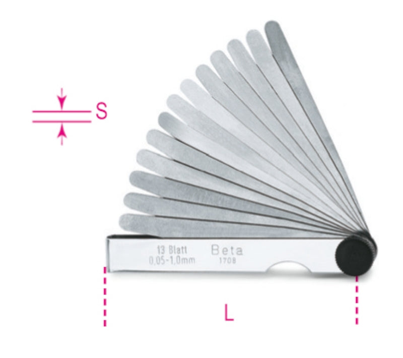 1708/8-METRIC FEELER GAUGES