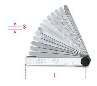 1708/8-METRIC FEELER GAUGES