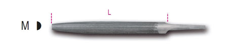1718A10/M-ROUGH HALF-ROUND FILES