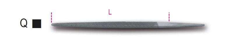 1718A6/T-SECOND-CUT TRIANGULAR FILES