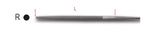1718A6/T-SECOND-CUT TRIANGULAR FILES