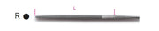 1718A10/R-SECOND-CUT ROUND FILES